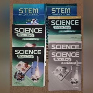 Abeka 9th Grade Science Energy Matters & STEM Project Guide and Teacher Keys